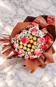 Ferrero Heart Rose Bouquet