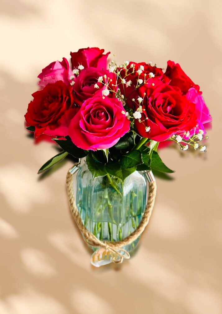 Personalised Rose Vase