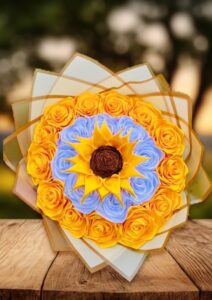 Ray of sunshine ribbon bouquet
