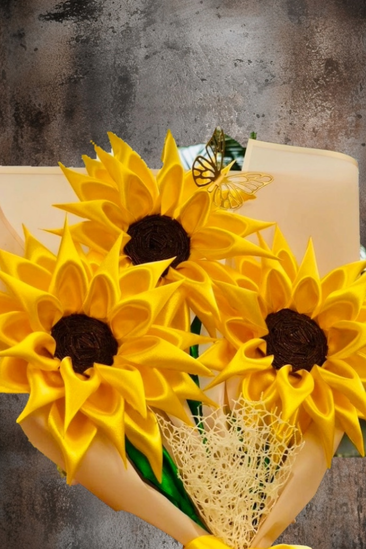 Sunflower Ribbon Bouquet