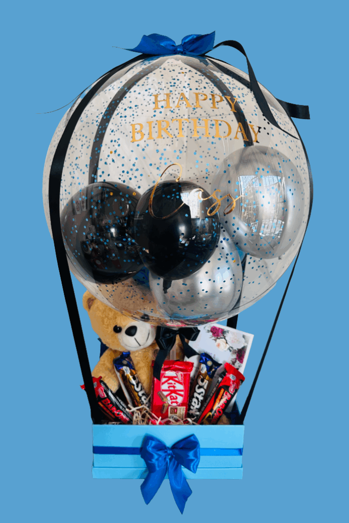 Blue Teddy Surprise