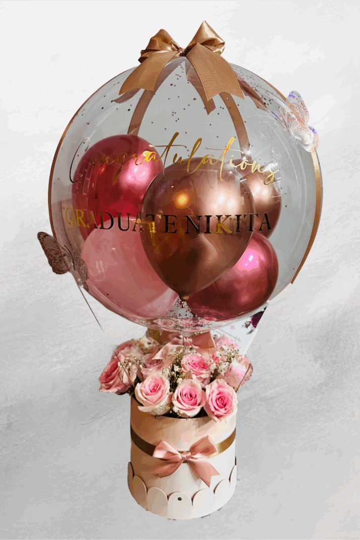 Floral Elegance Balloon Hamper