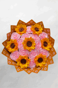 Sunflower and Rose Eternal Bouquet