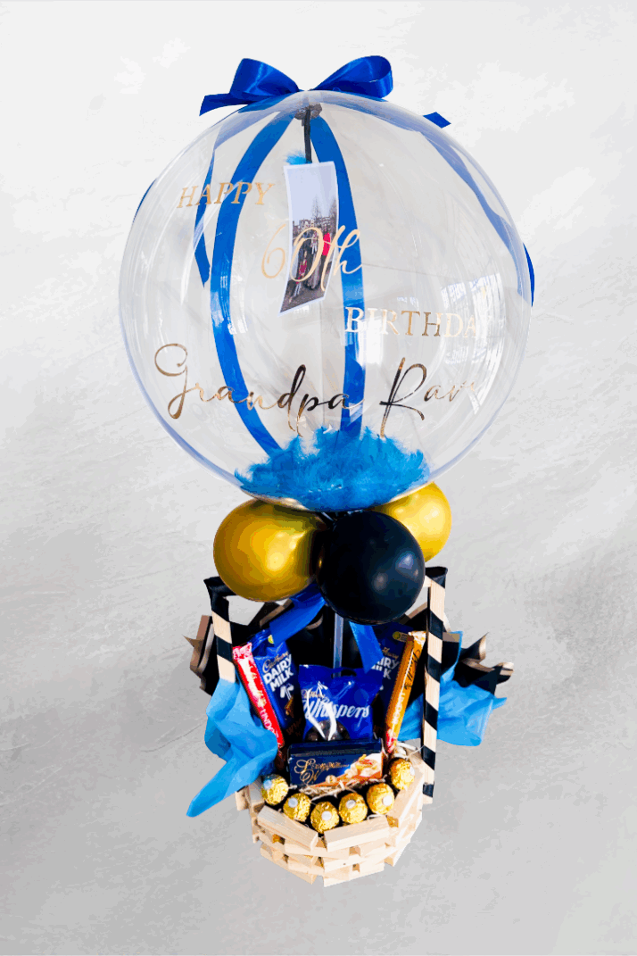 Sweet Tooth Balloon Hamper with Picture