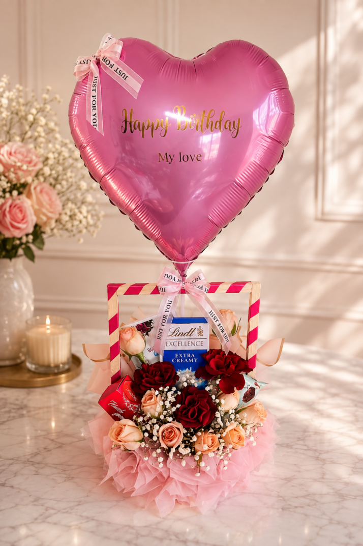 Lindt Floral Basket