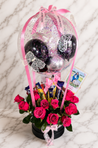Photo Rose Bouquet Balloon Hamper