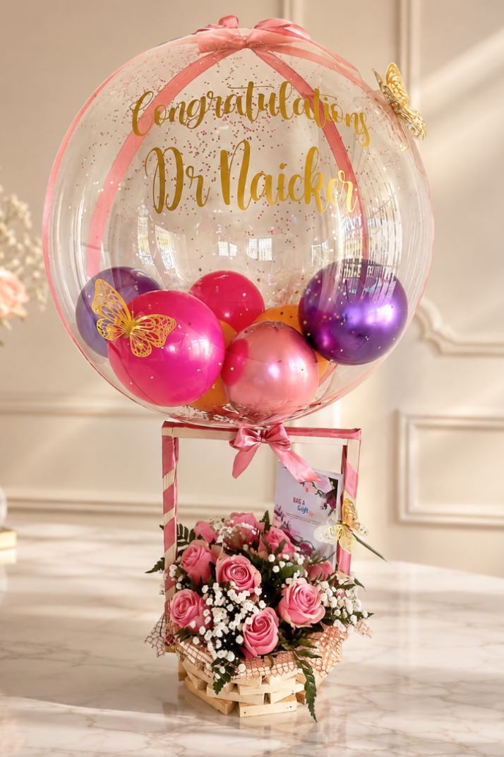 Congratulatory Flower Basket