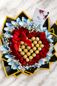 Money, Rose and Ferrero Bouquet