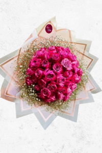 Blushing Twilight Rose Bouquet - Large( 50 Roses), Without Vase