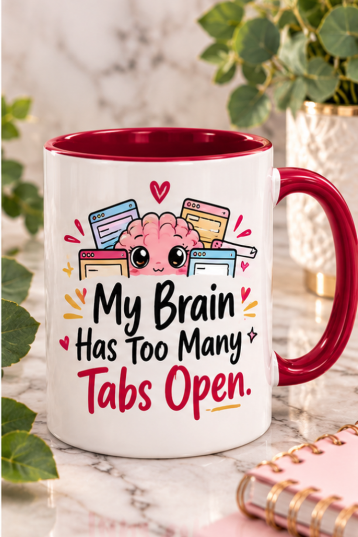My Brain Has Too Many Tabs Open Mug