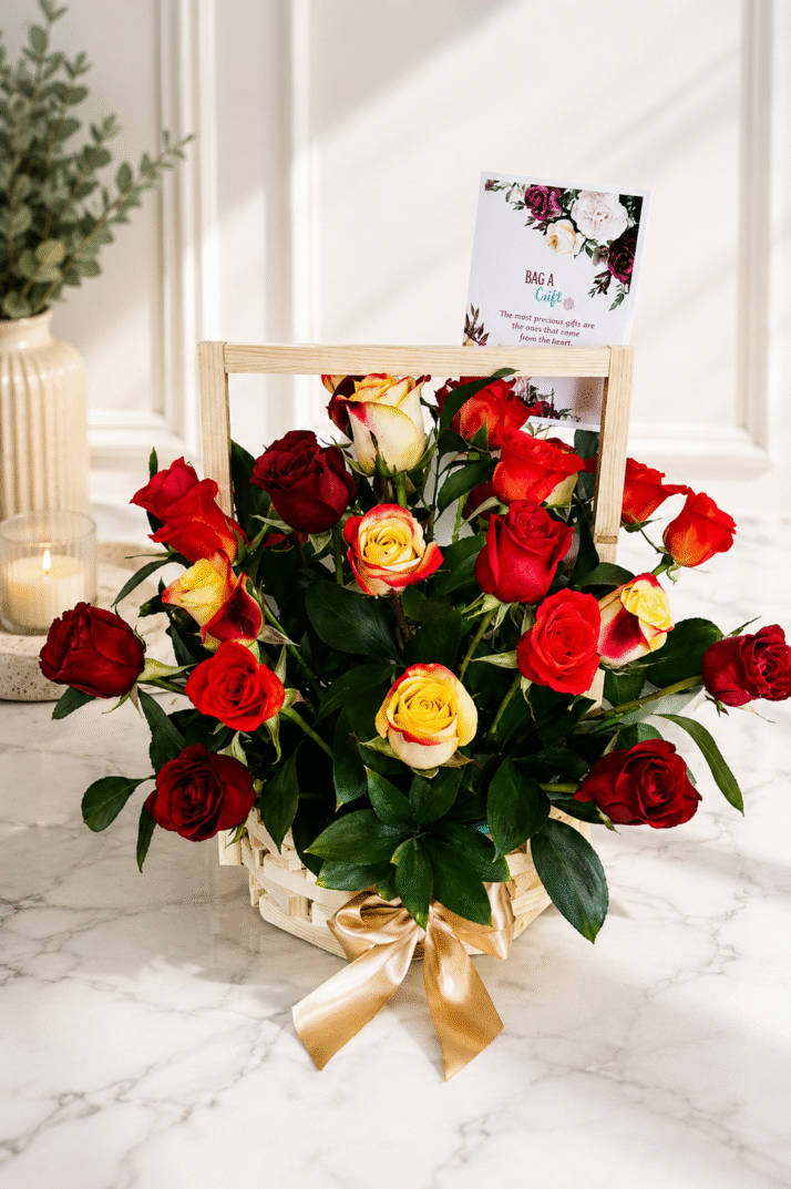 Forever Rose Basket