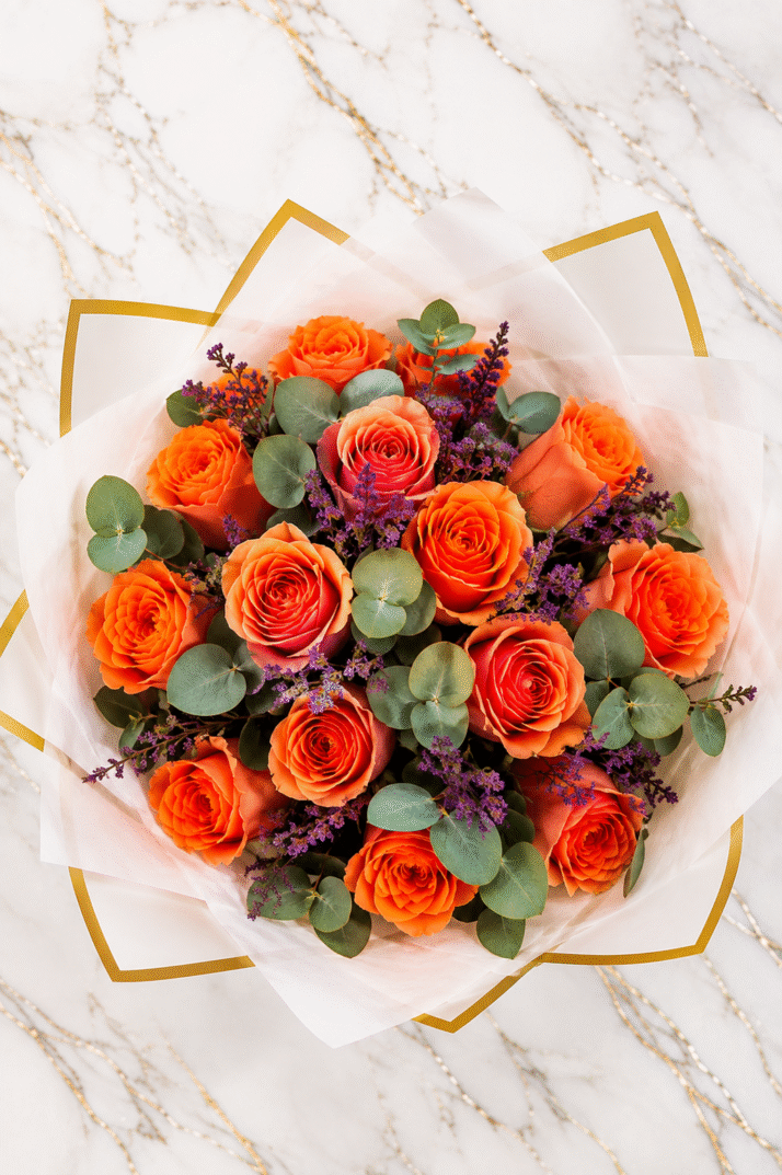 Elegant Orange Bouquet