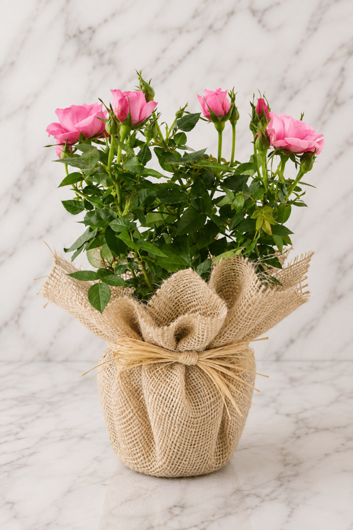 Pink Rose Plant Gift