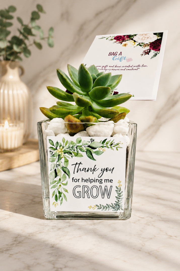 Grow With Love Succulent Gift