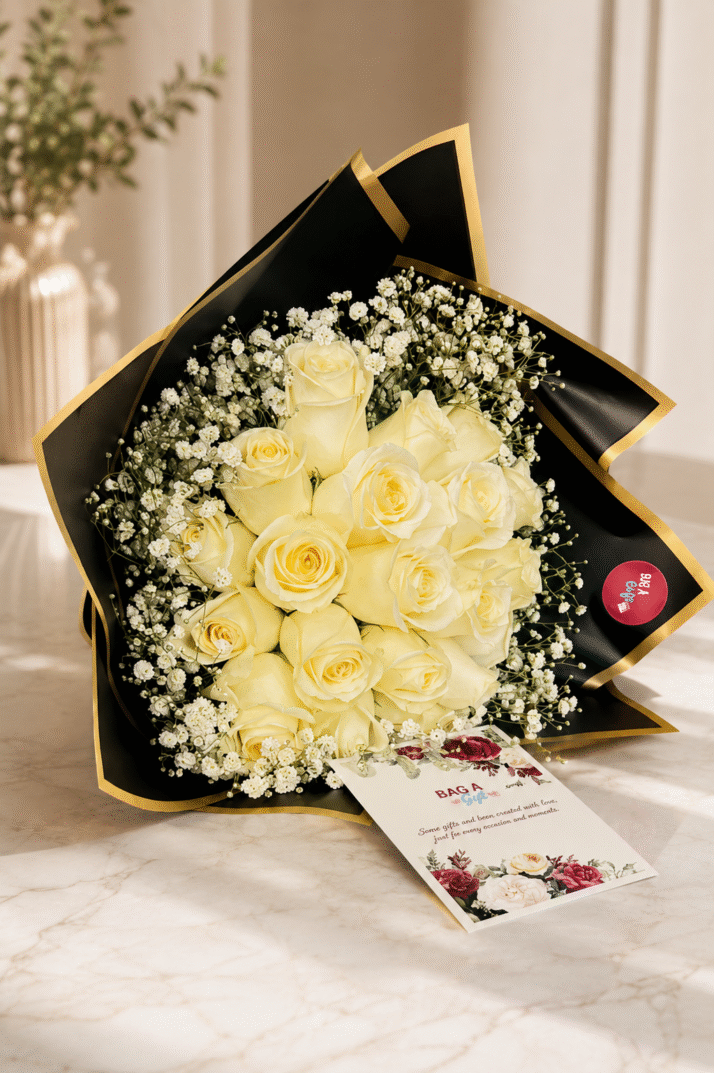 White Rose Elegance Bouquet