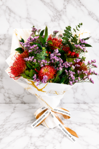Crimson Protea Elegance Bouquet