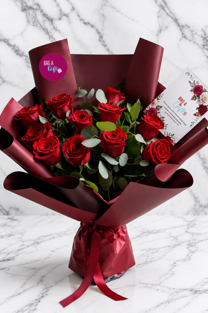 Elegant Red Rose Bouquet