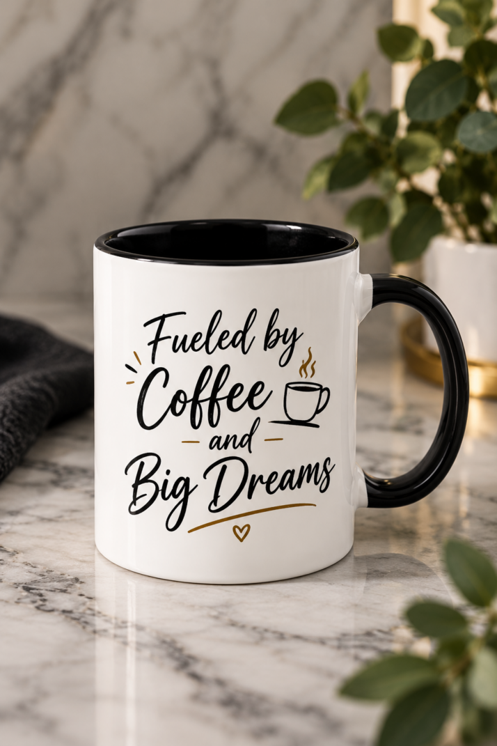 Fueled by Coffee and Big Dreams Mug