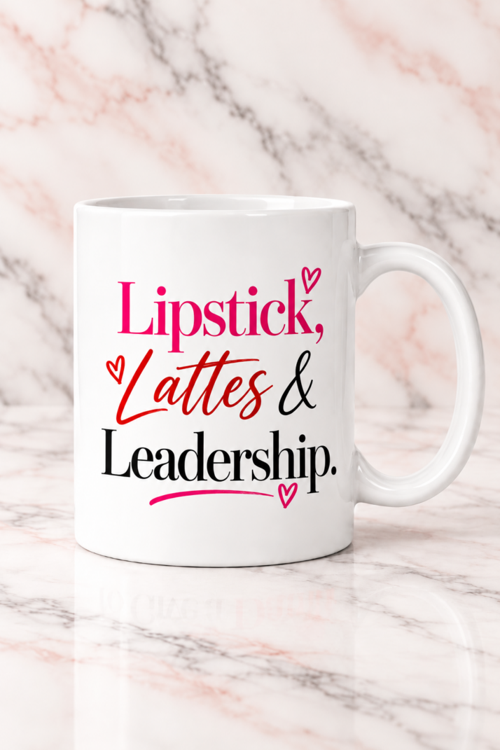 Lipstick, Lattes & Leadership Mug