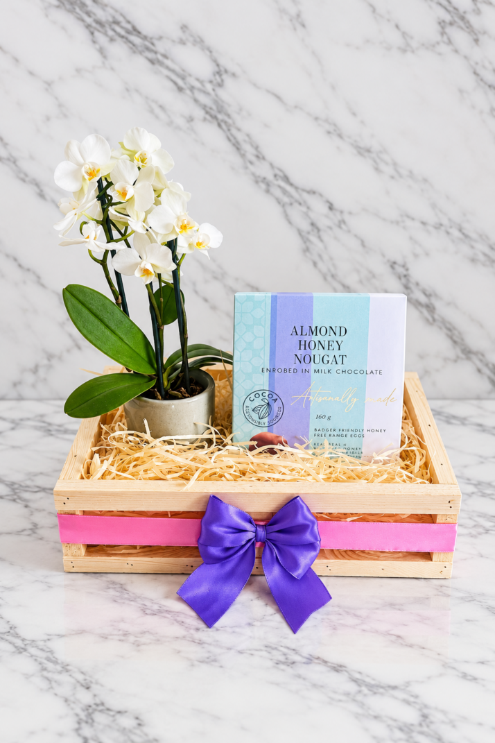 Orchid & Nougat Gift Crate