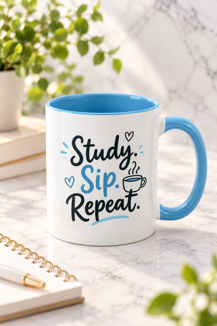 Study. Sip. Repeat. Mug
