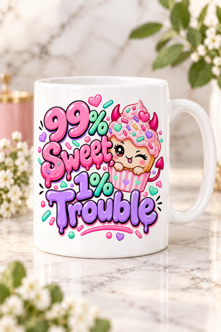 99% Sweet, 1% Trouble Mug