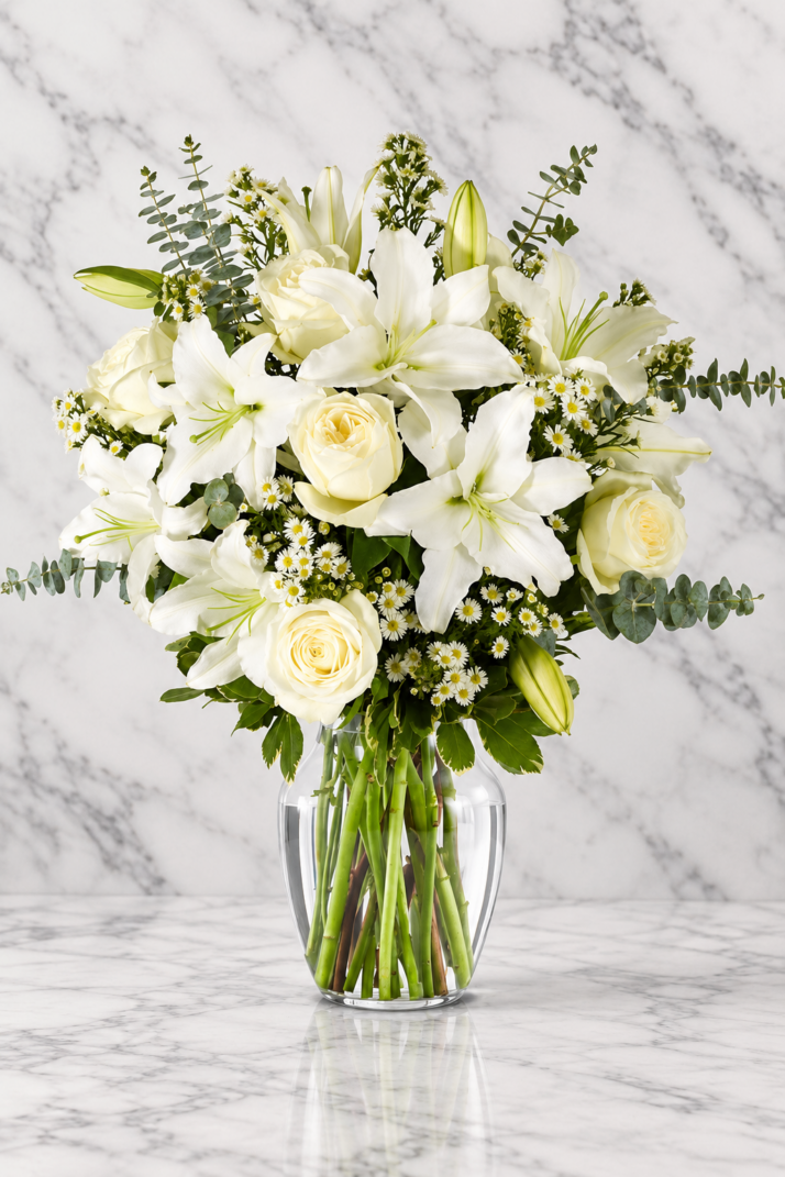 Pure Elegance Lily & Rose Vase