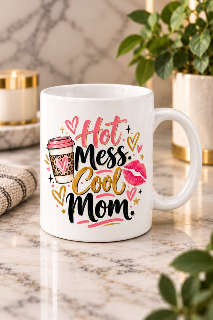 Hot Mess Cool Mom Mug