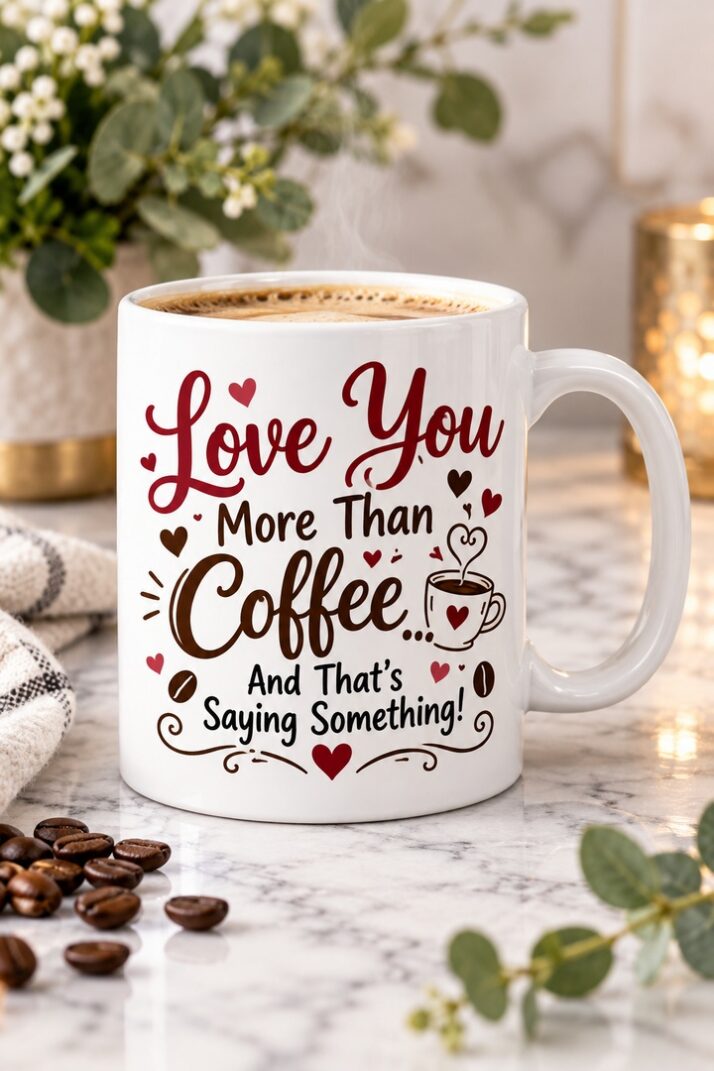 Love You More Than Coffee Mug