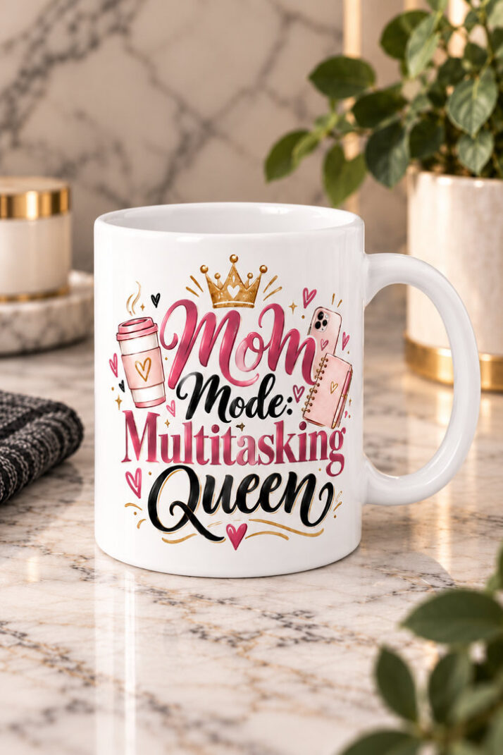 Mom Mode: Multitasking Queen Mug