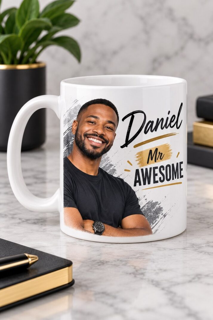 Mr Awesome Personalised Photo Mug