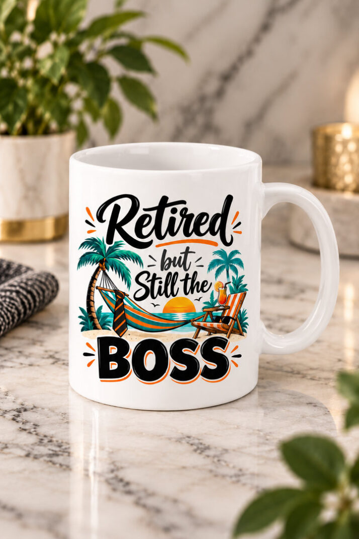 Retired but Still the Boss Mug