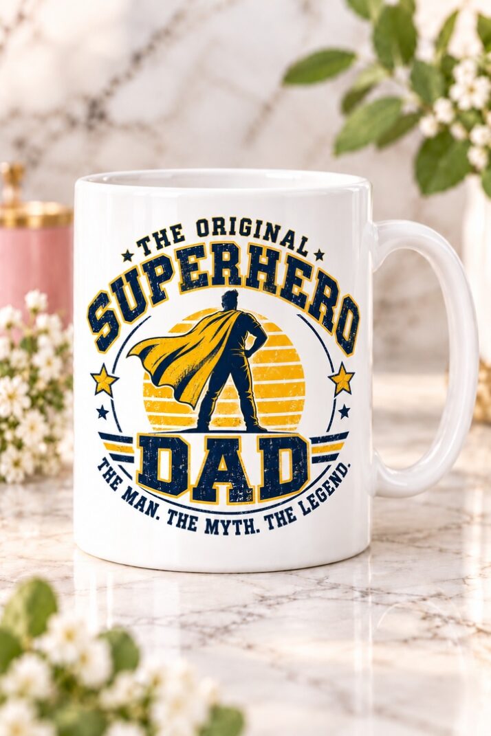 The Original Superhero Dad Mug
